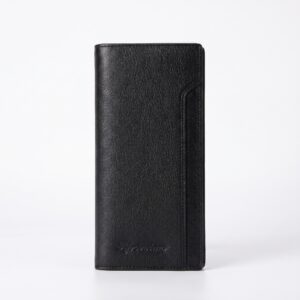 Premium black long wallet for men