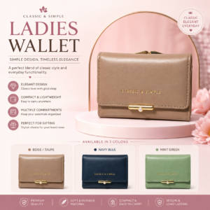 Classic simple ladies wallet