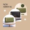 Classic modern ladies wallet with golden chain and heart lock