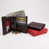Dark Brown Bifold Wallet for Men